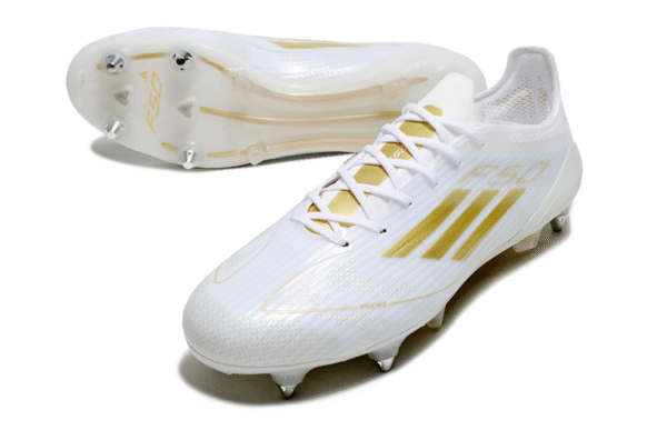 Giày sân cỏ tự nhiên Adidas X F50 SG trắng vàng - Image 3