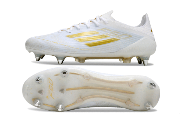 Giày sân cỏ tự nhiên Adidas X F50 SG trắng vàng - Image 2