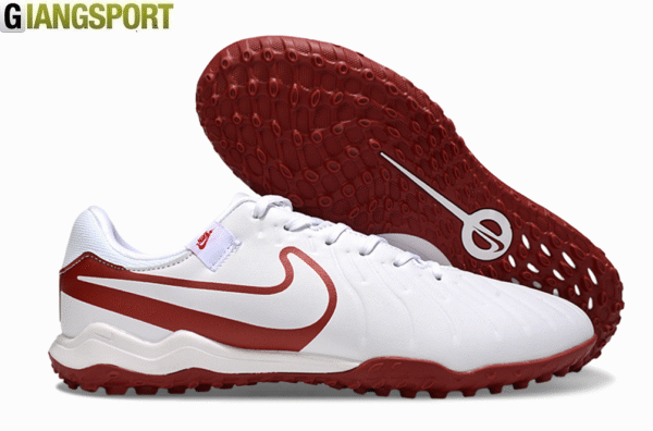 Giày sân cỏ nhân tạo Nike Tiempo Legend TF trắng đỏ
