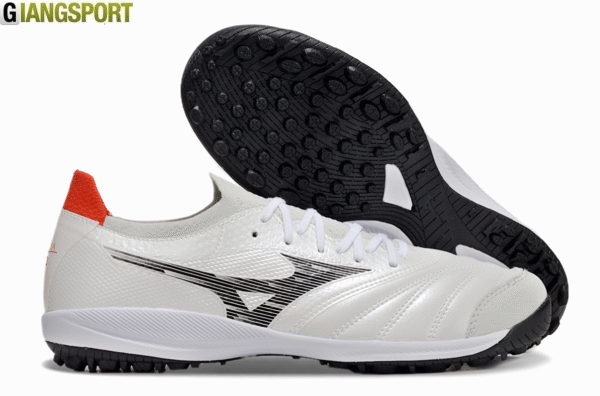 Giày sân cỏ nhân tạo Mizuno Neo Sala Beta đế TF trắng đen