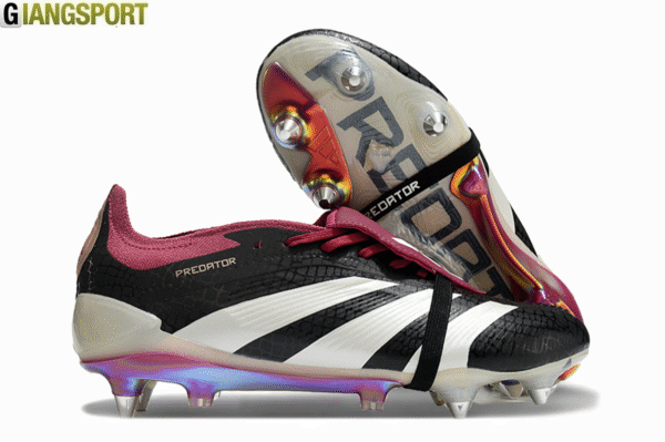 Giày sân cỏ tự nhiên Adidas Predator Elite Tongue SG tím đen