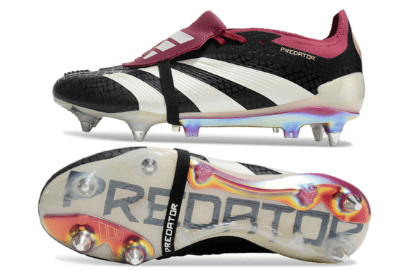 Giày sân cỏ tự nhiên Adidas Predator Elite Tongue SG tím đen - Image 2