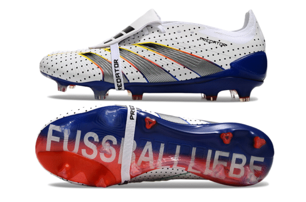 Giày sân cỏ tự nhiên Adidas Predator Elite đen đỏ có dây FG - Image 2