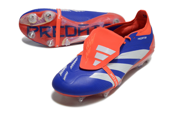 Giày sân cỏ tự nhiên Adidas Predator Elite Tongue SG xanh đỏ - Image 3